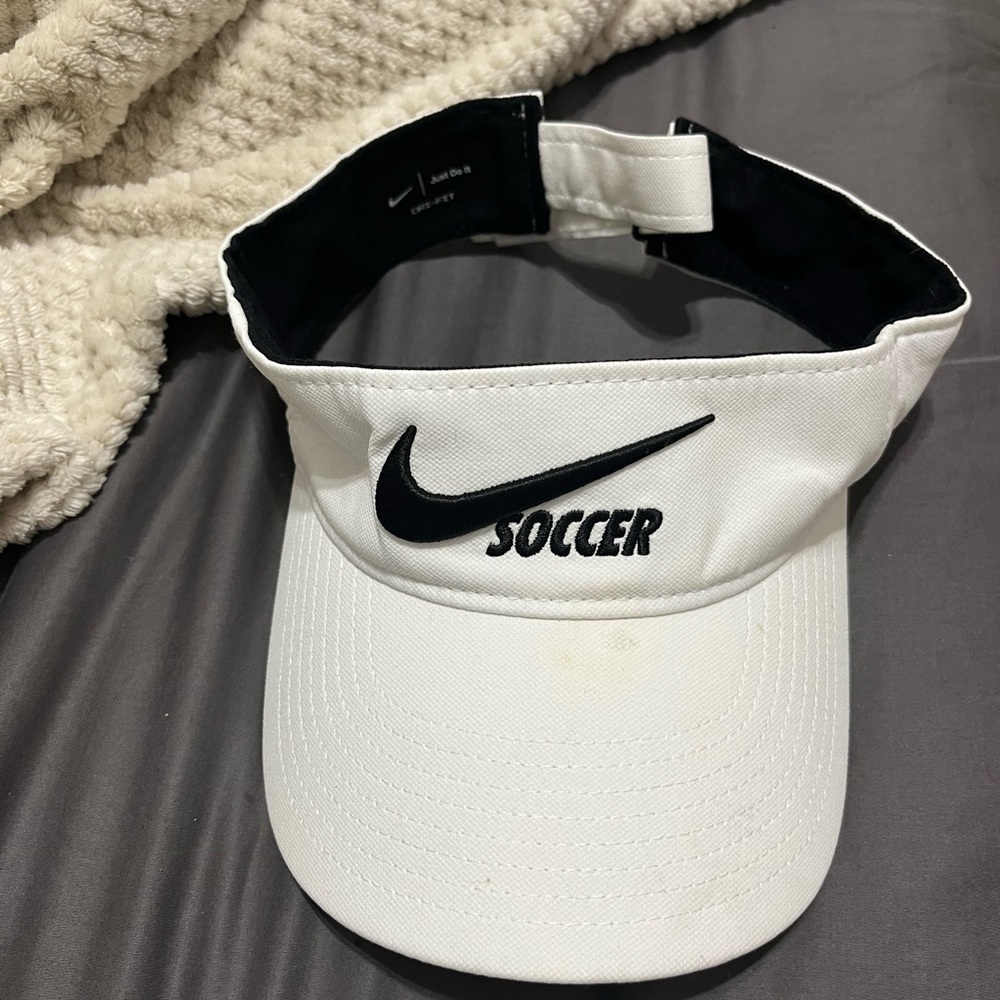 Nike White Adjustable Visor